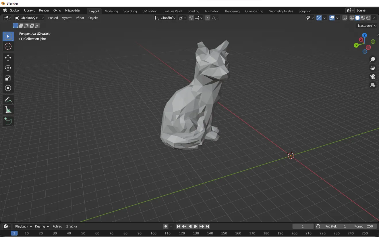 Cáo thấp poly tuyệt đẹp