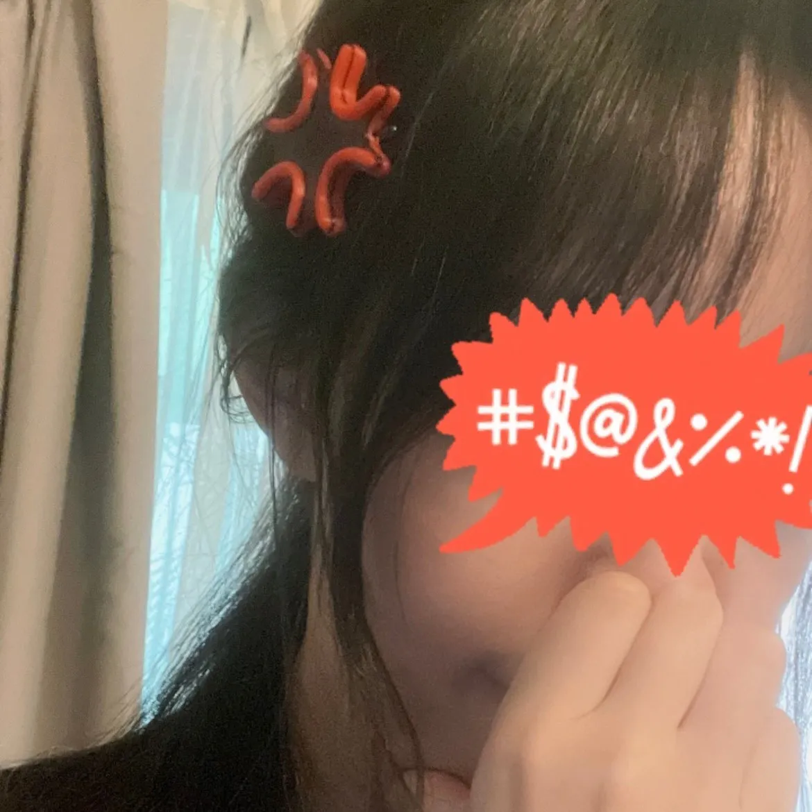 Kẹp tóc biểu tượng cảm xúc hoạt hình vui nhộn