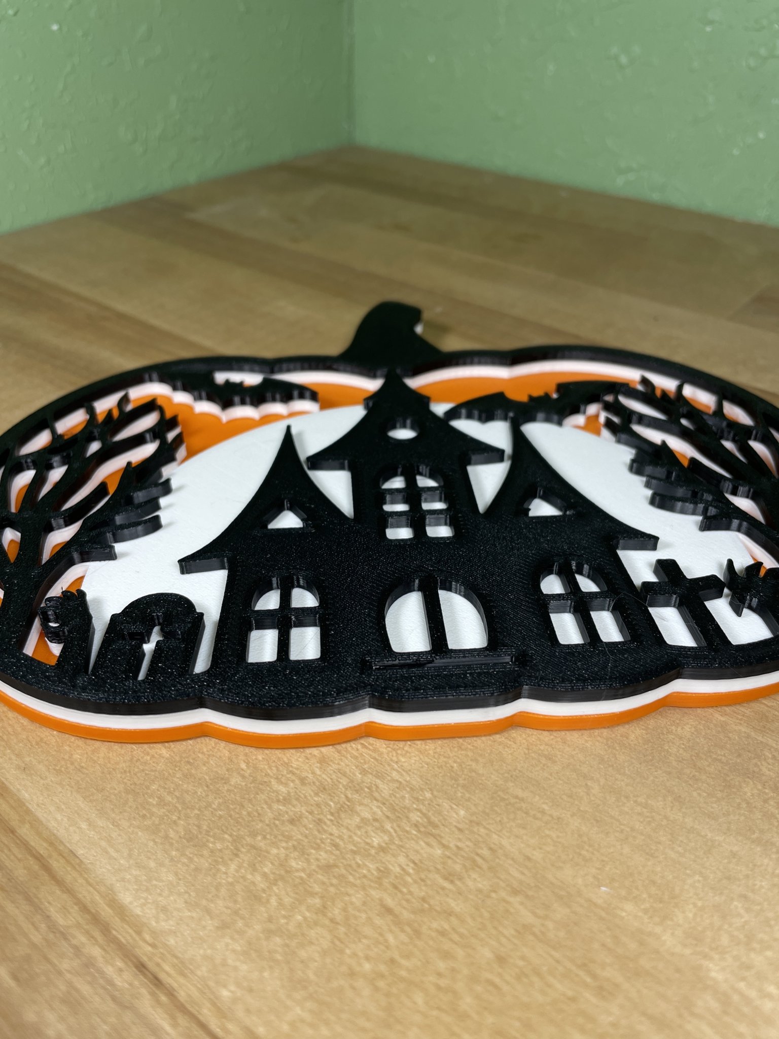 Đèn trang trí bí ngô Halloween nhiều lớp