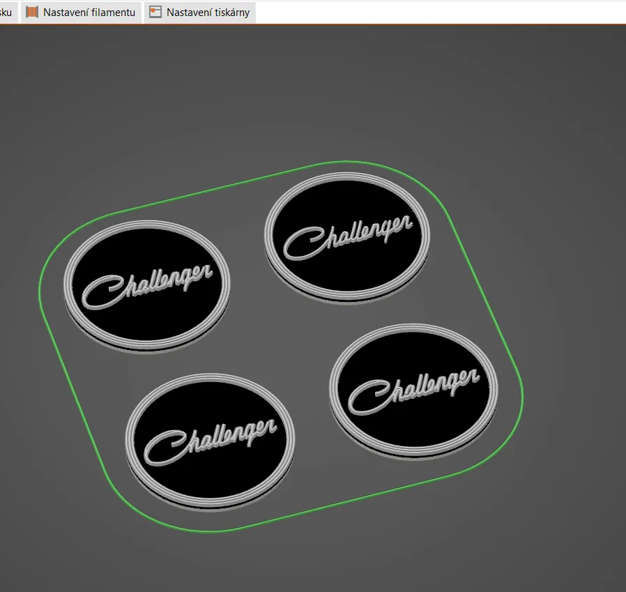 Token mua sắm thiết kế Dodge Challenger R/T và Hellcat