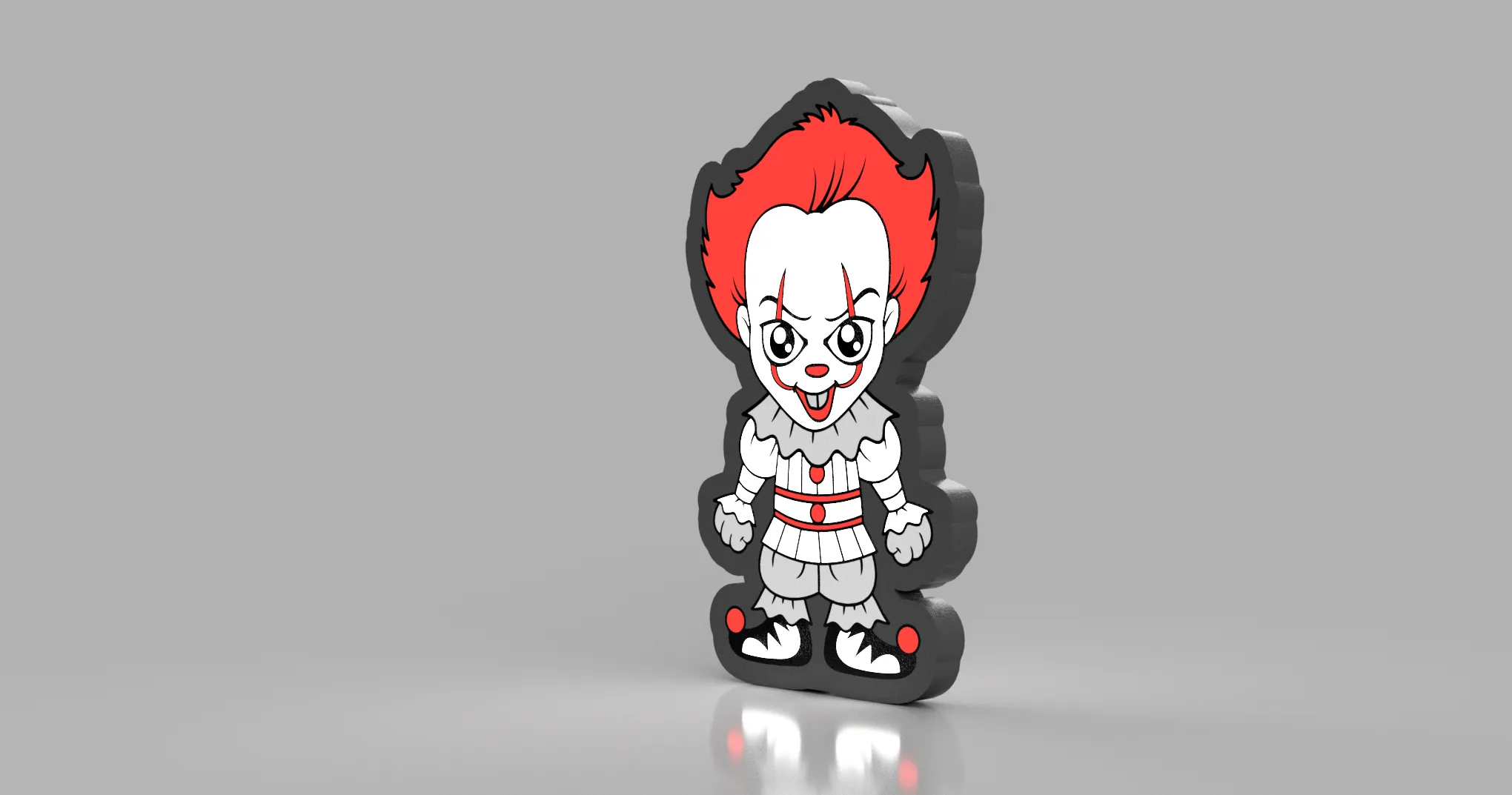 Hộp đèn Pennywise trang trí Halloween với đèn LED