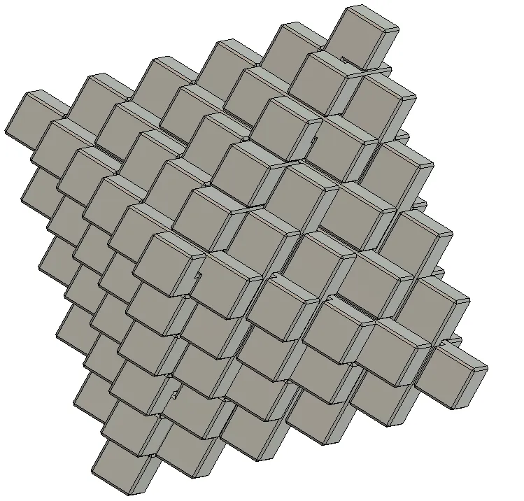 Bộ ghép hình 3D tinh thể Nhật Bản 51 mảnh