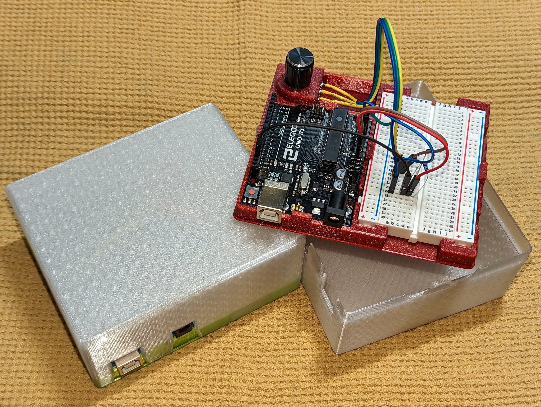 Giá đỡ biến trở cho Arduino Uno và breadboard nhỏ