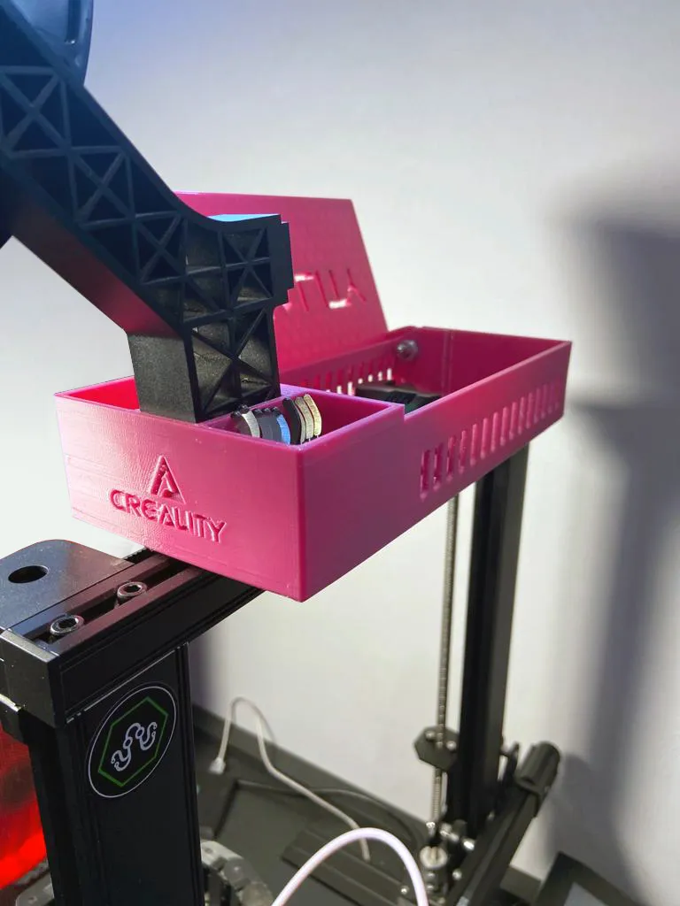 Giá đỡ cuộn filament gắn trên cao với hộp tiện ích cho CR6SE