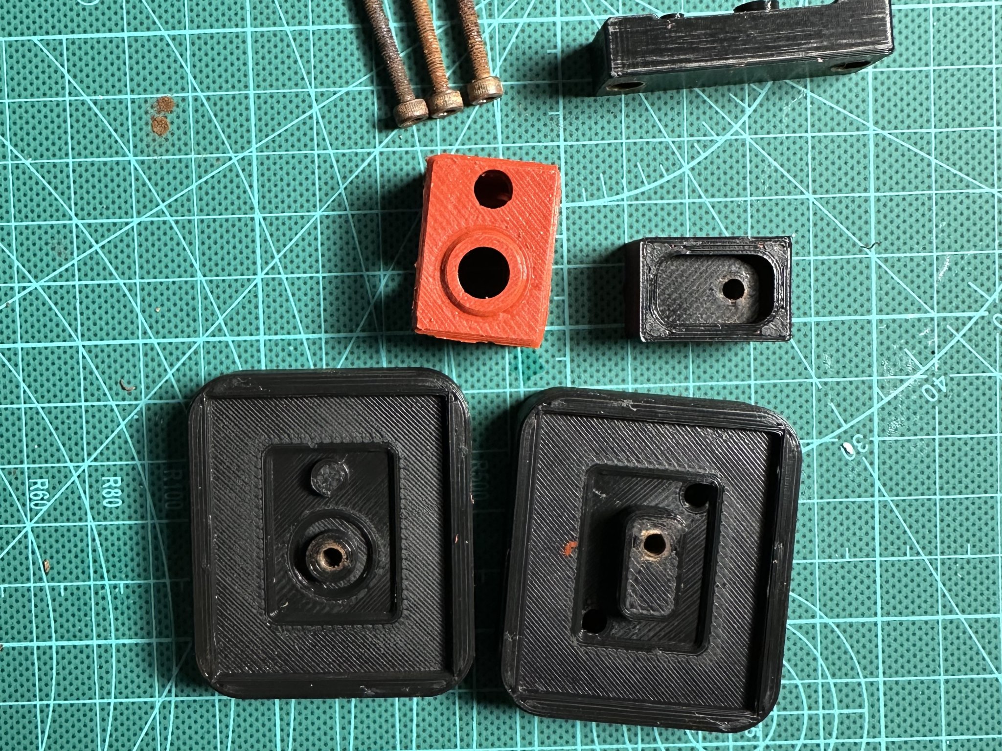 Mẫu khuôn silicone cho E3D V6 sử dụng JB Weld RTV