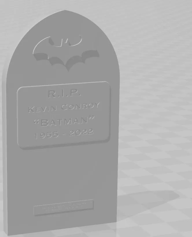 Bia mộ Batman/Kevin theo phong cách Arkham Knight