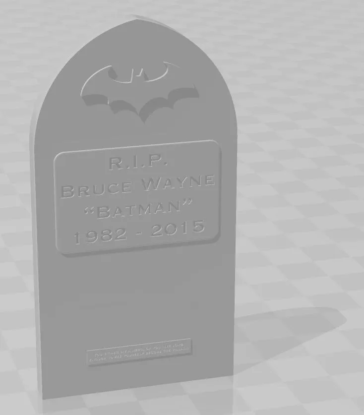 Bia mộ Batman/Kevin theo phong cách Arkham Knight