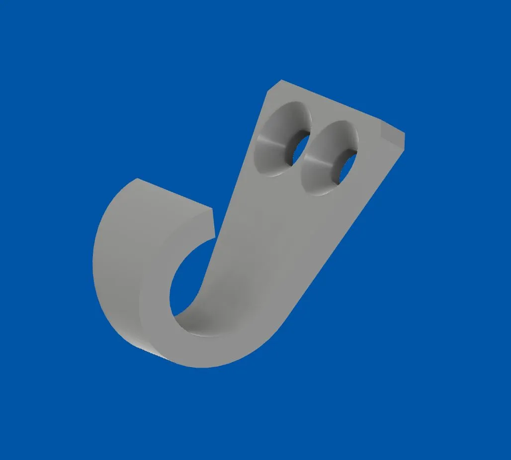 Móc treo nhỏ gọn thiết kế với 2 ốc vít chống xoay