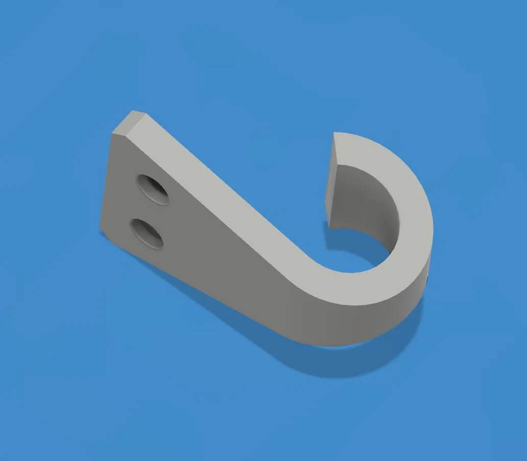 Móc treo nhỏ gọn thiết kế với 2 ốc vít chống xoay