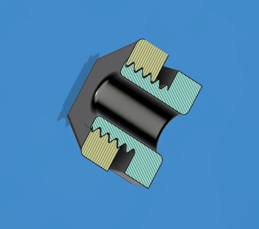 Bu lông rỗng và đai ốc M12 với lỗ khoét 6.8mm