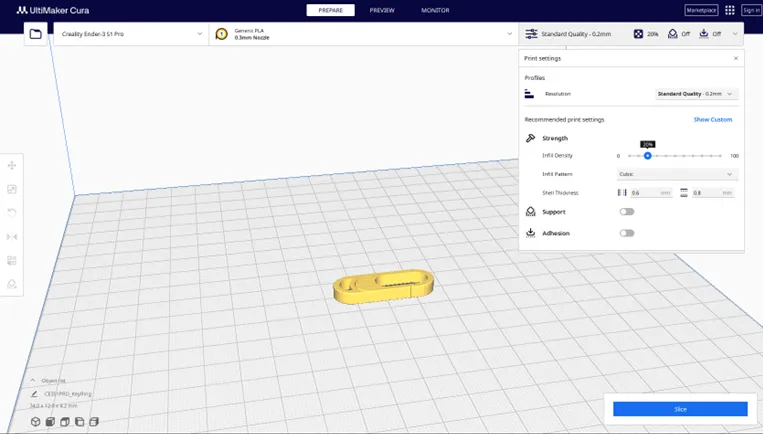 Khóa carabiner phát sáng với lỗ cố định