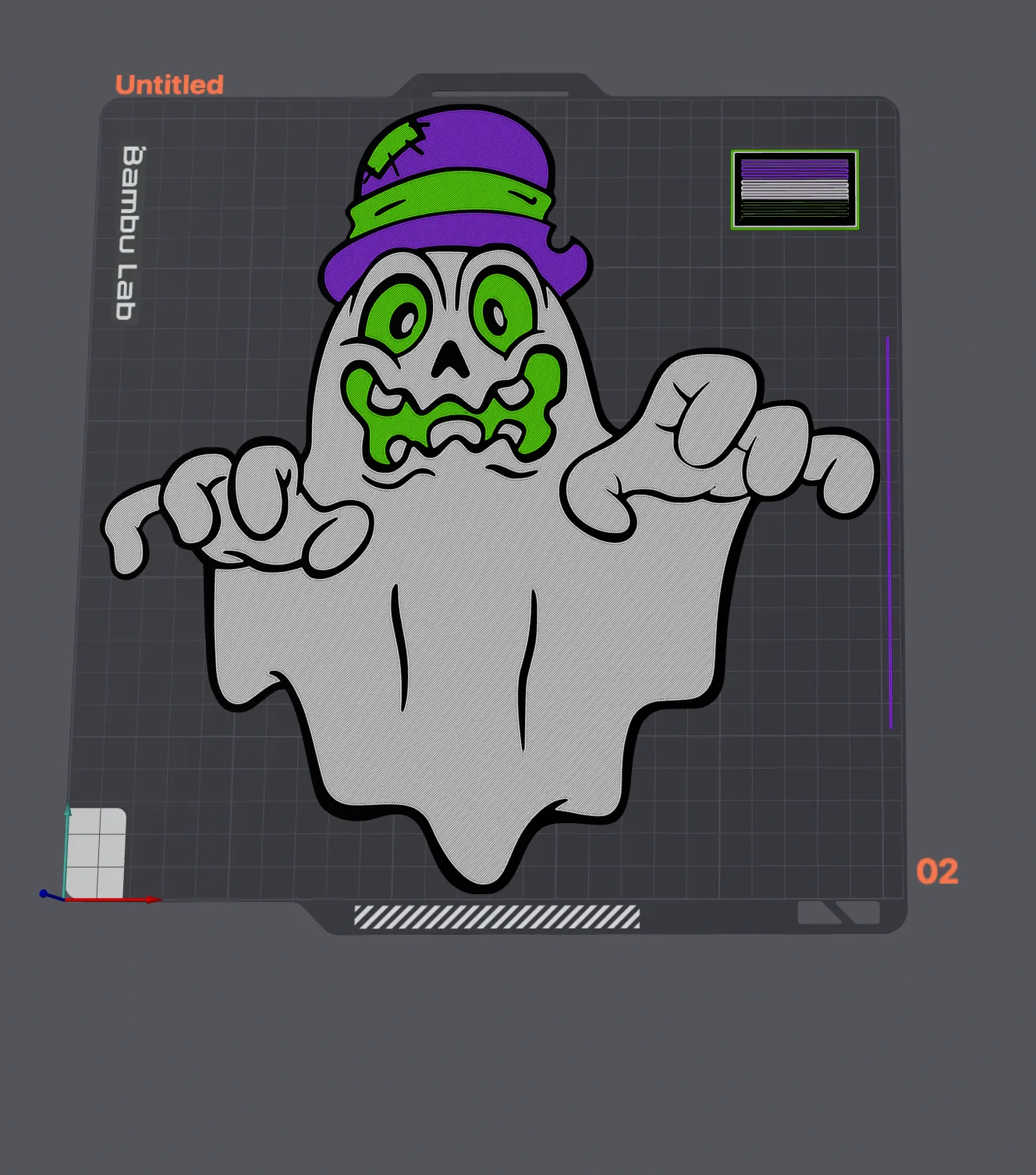 Ma quái treo tường phong cách 2D cho Halloween