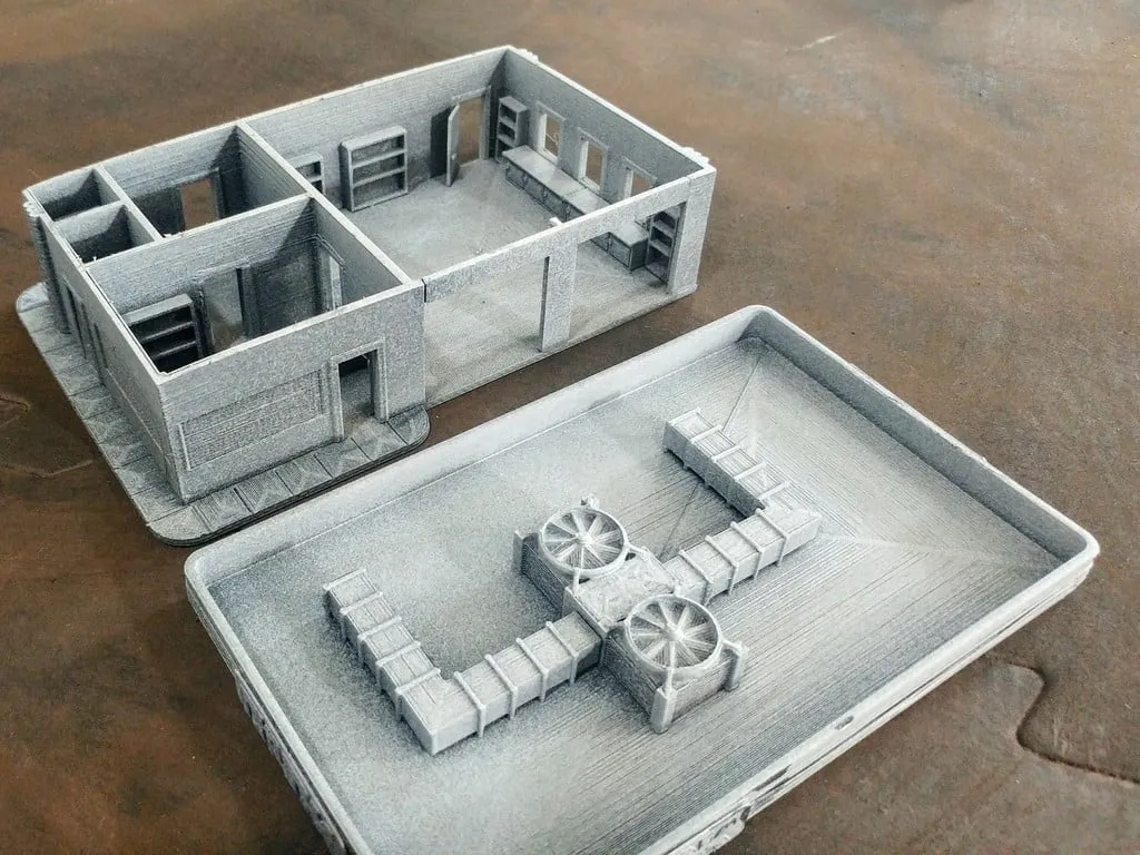 Mô hình nhà để xe phong cách Mỹ 1/100 từ Roadside Picnic