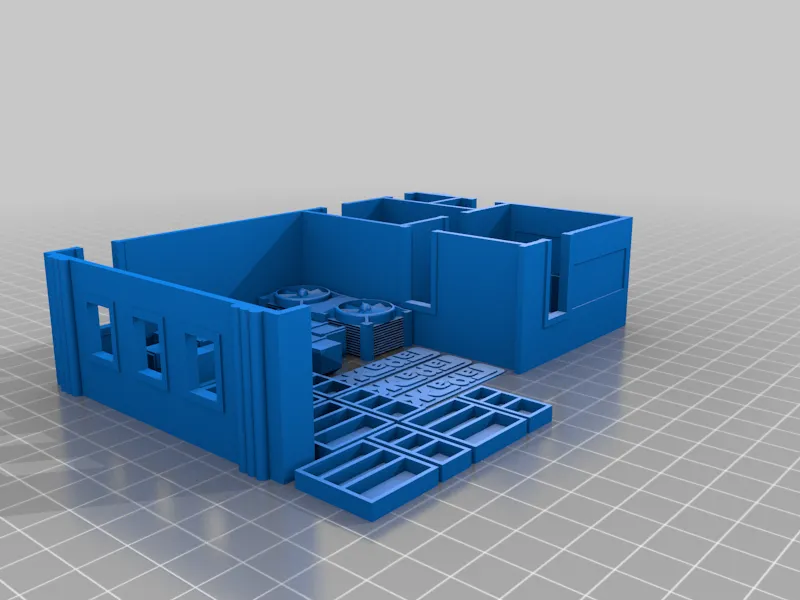 Mô hình nhà để xe phong cách Mỹ 1/100 từ Roadside Picnic