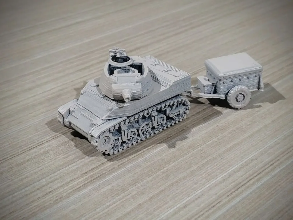 M8 Scott 1/100 dễ in cho mô hình trò chơi