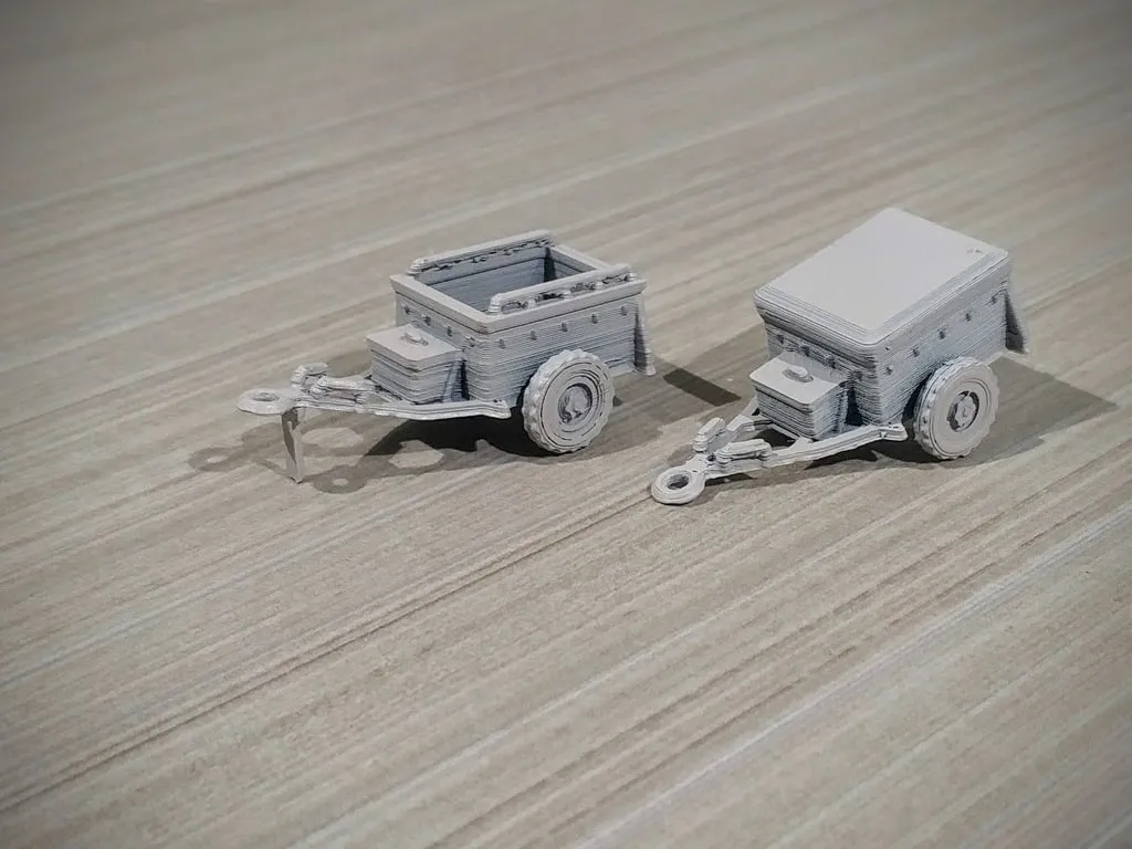 Rơ moóc đạn M10 tỷ lệ 1/100 dễ in