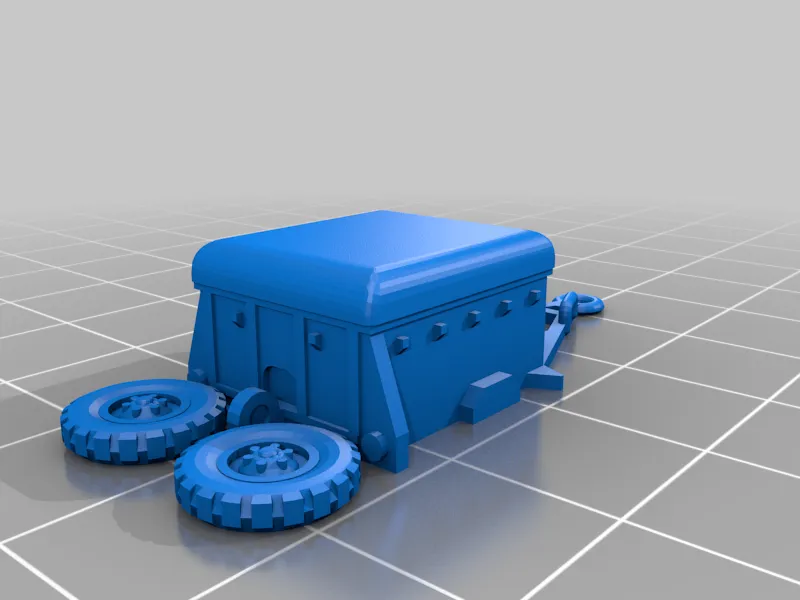 Rơ moóc đạn M10 tỷ lệ 1/100 dễ in