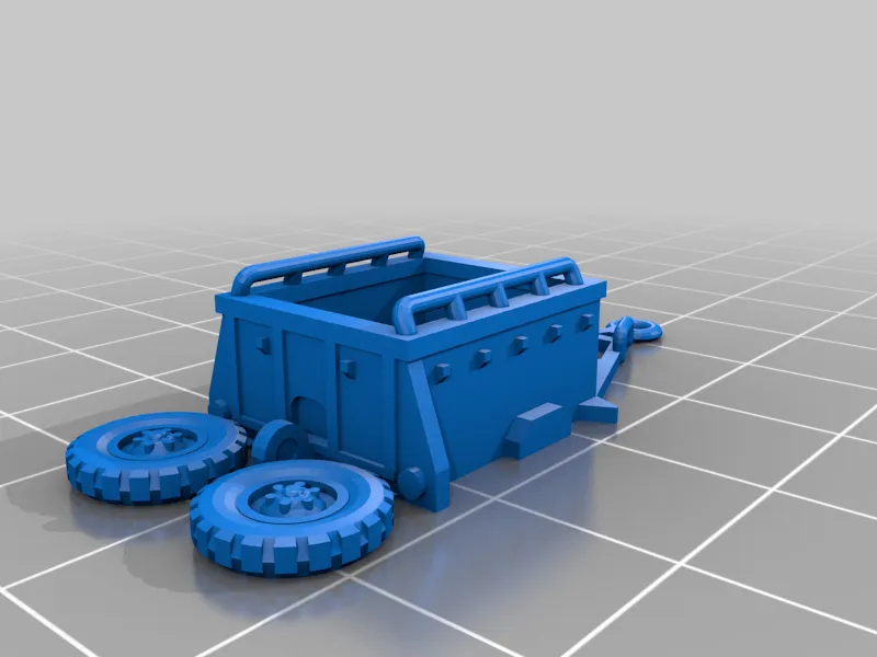 Rơ moóc đạn M10 tỷ lệ 1/100 dễ in