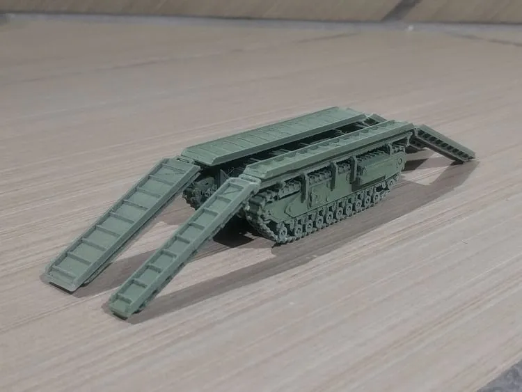 Phương tiện cầu Churchill ARK dễ in 1/100