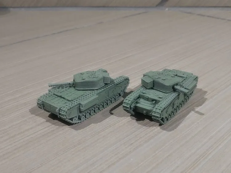 Xe tăng Churchill dễ in với pháo tự hành tùy chọn