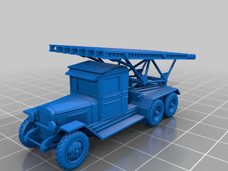 Xe tải Zis Katyusha dễ in tỉ lệ 1/100