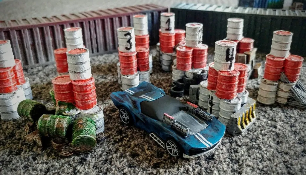 Cổng thùng Gaslands cho mô hình địa hình 3D