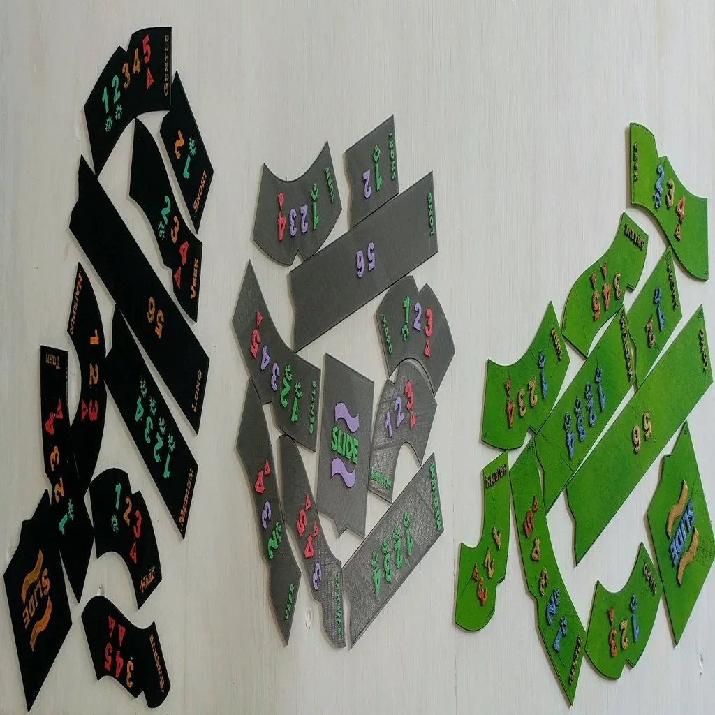 Mẫu Gaslands với số lớn và biểu tượng rõ ràng