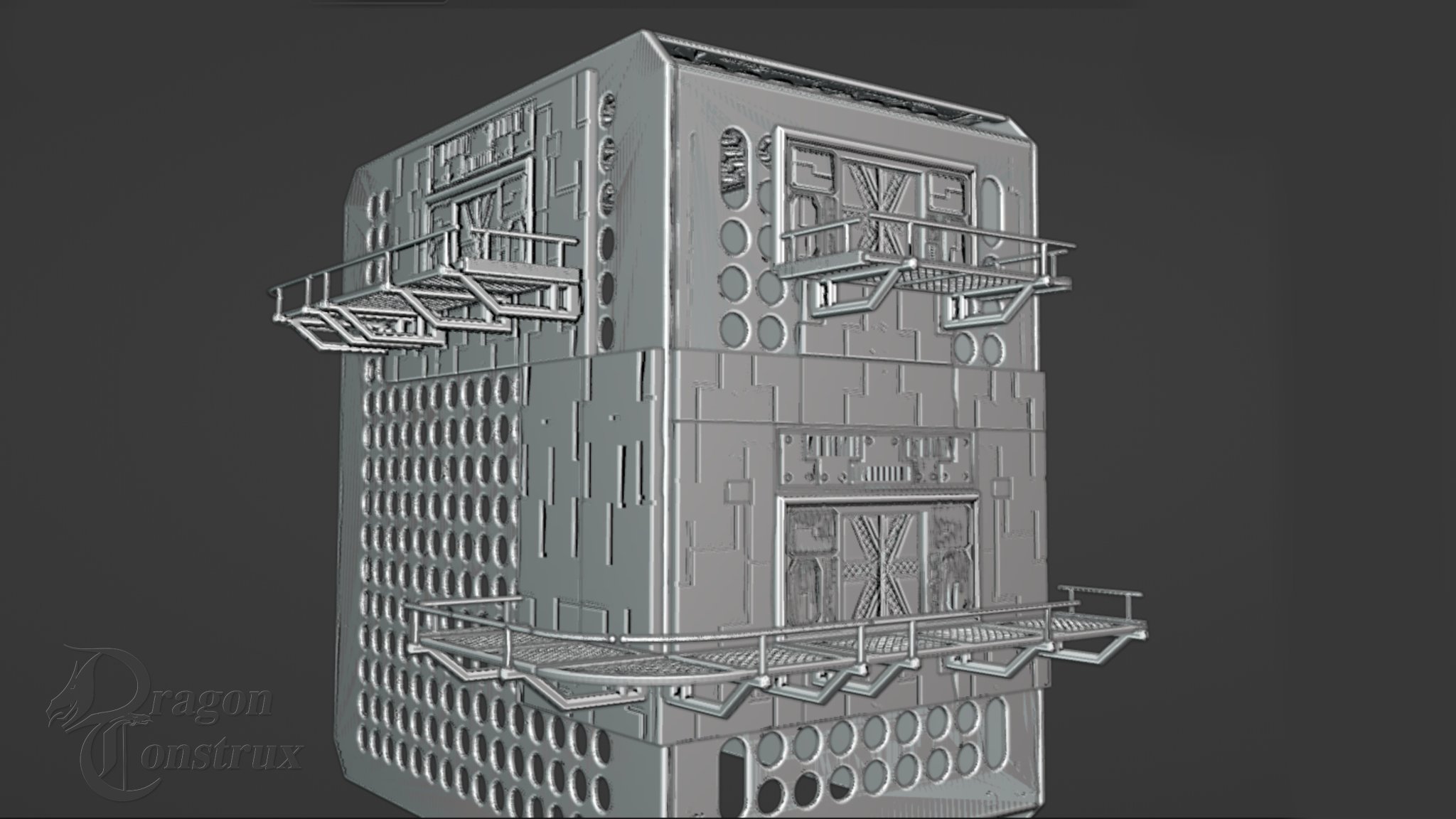 Tháp cơ sở công nghiệp QUBE 500 cho mô hình bàn chơi