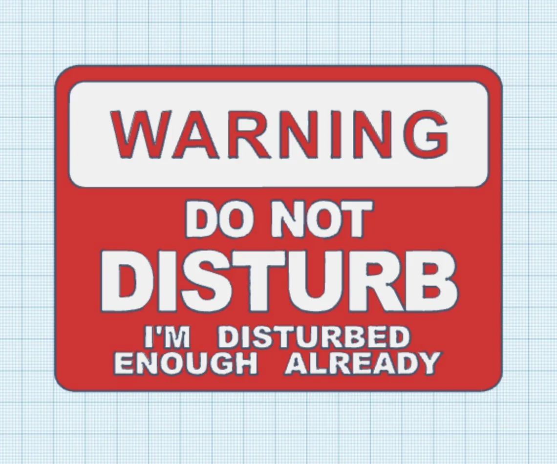 Biển báo "Không làm phiền" với thiết kế ổn định