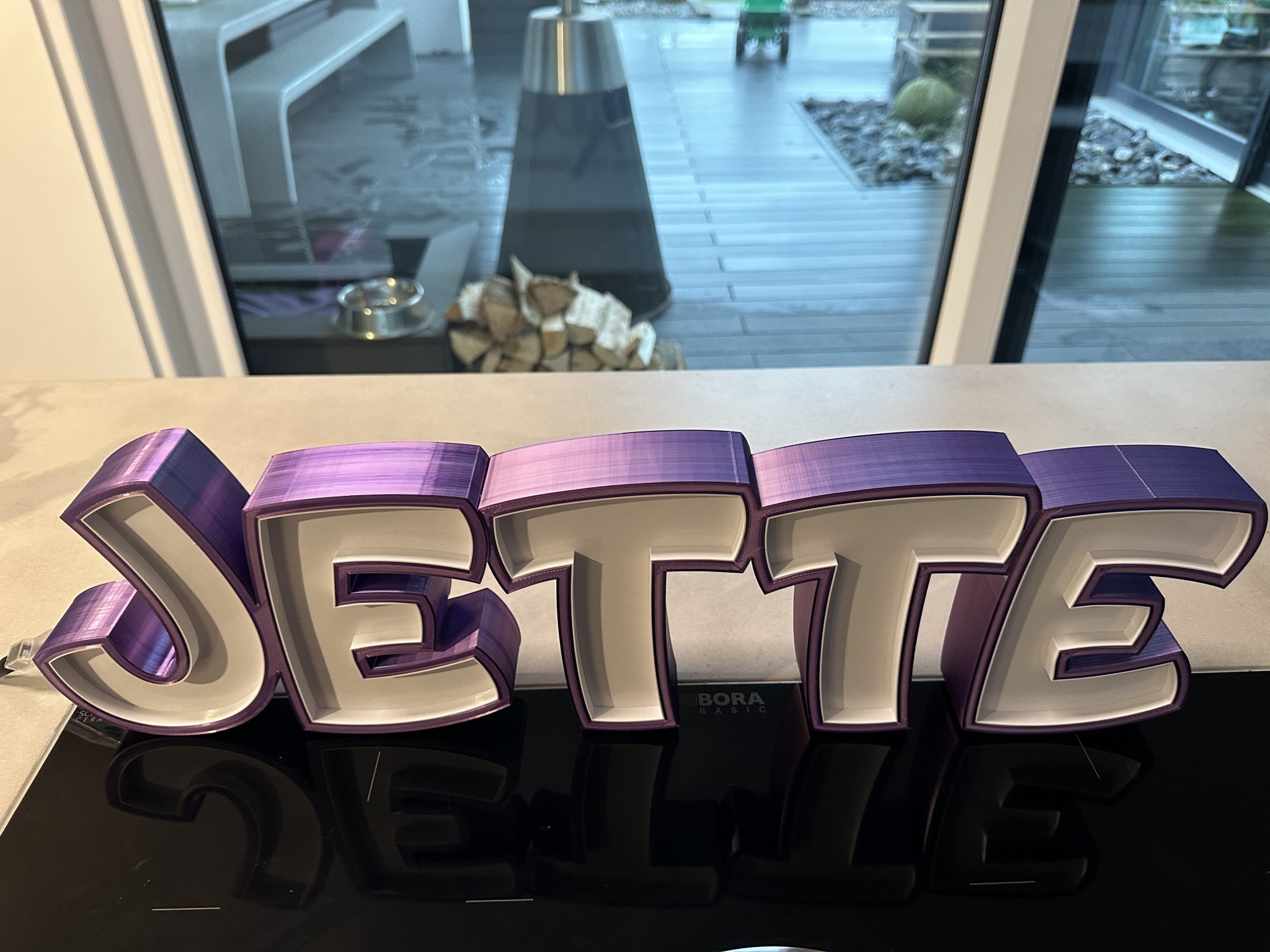 Đèn LED tên "JETTE" in 3D cho trẻ em