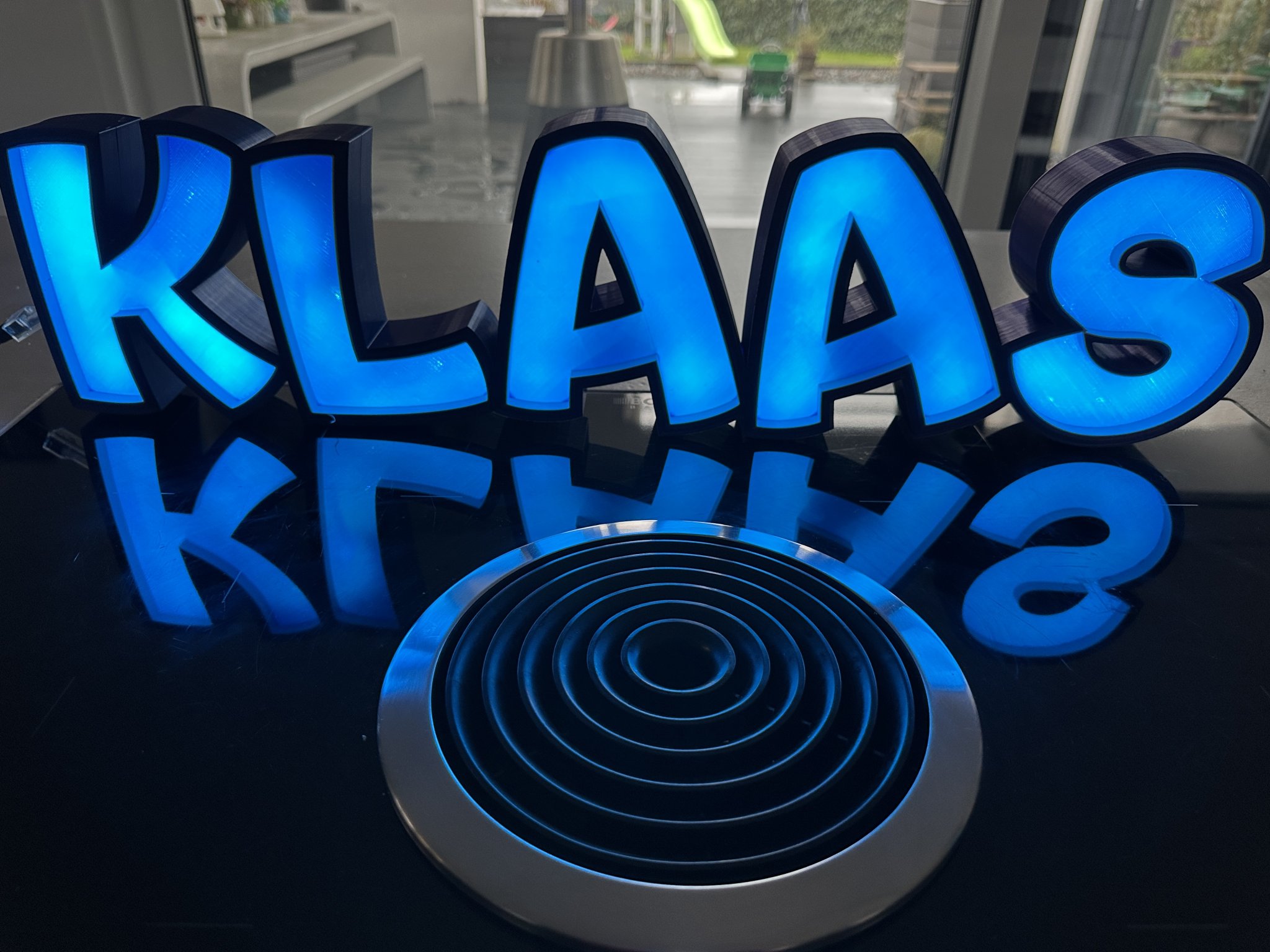 Đèn LED KLAAS - Đèn tên in 3D (20cm)