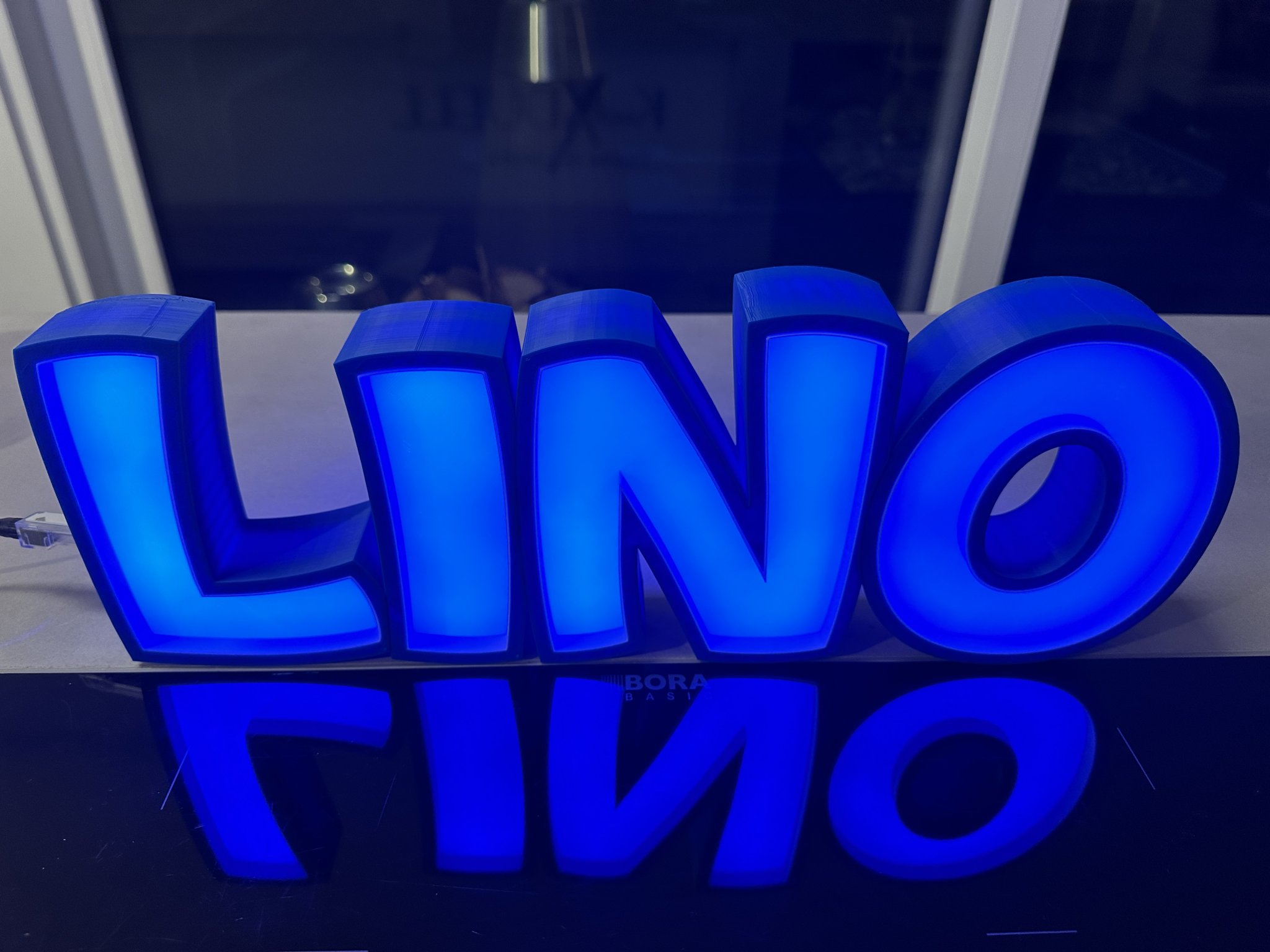 Đèn LED tên LINO in 3D cho trẻ em