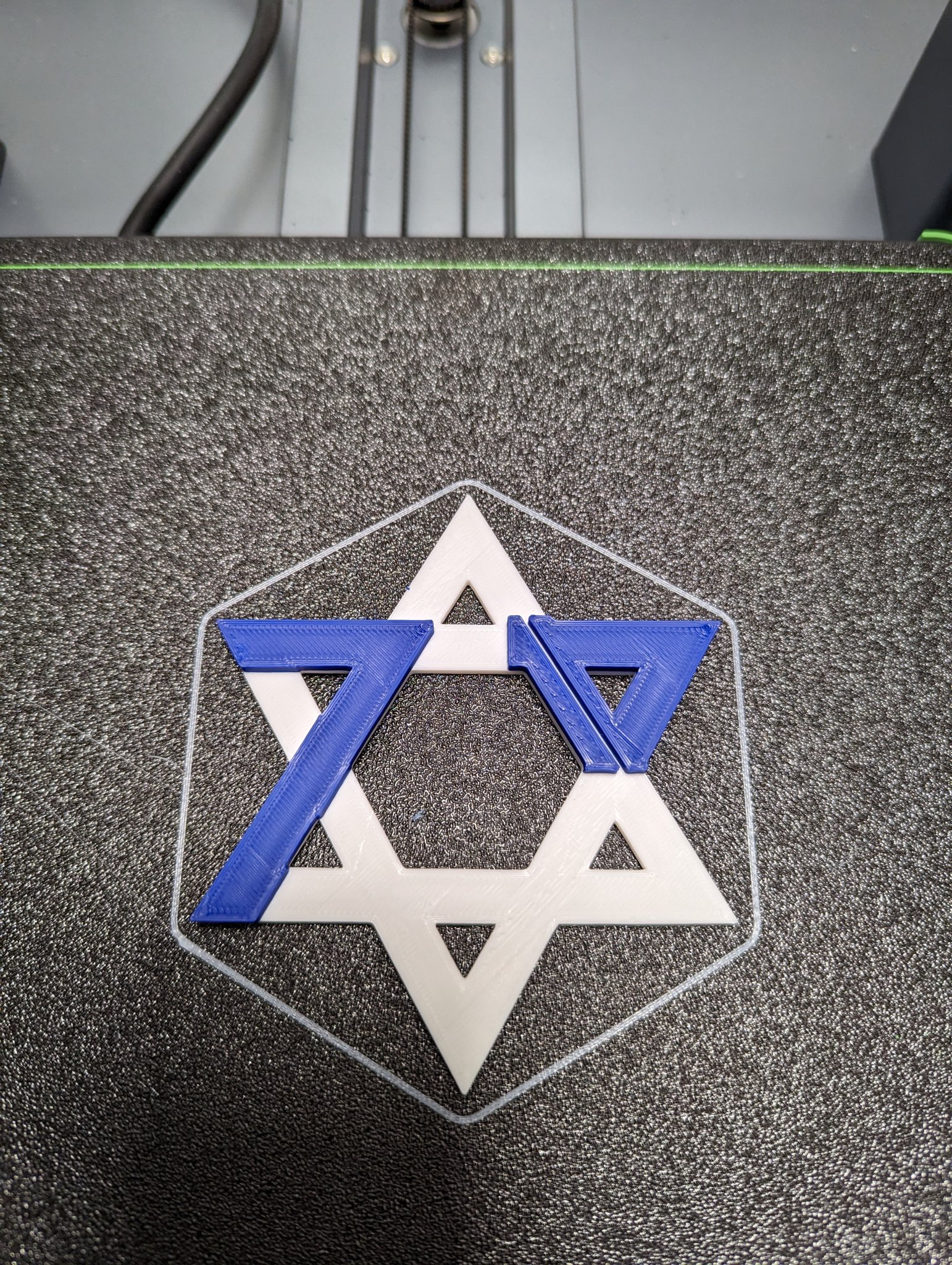 Magen David với số 7 và 10 trong thiết kế nghệ thuật