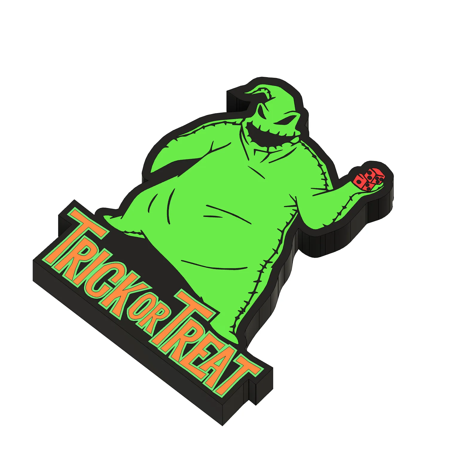 Hộp đèn Oogie Boogie cho lễ hội Halloween