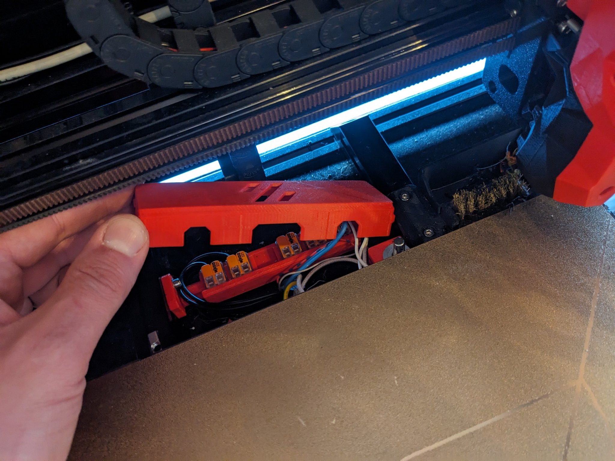 Nắp che kẹp Wago cho bề mặt nhiệt Voron 2.4