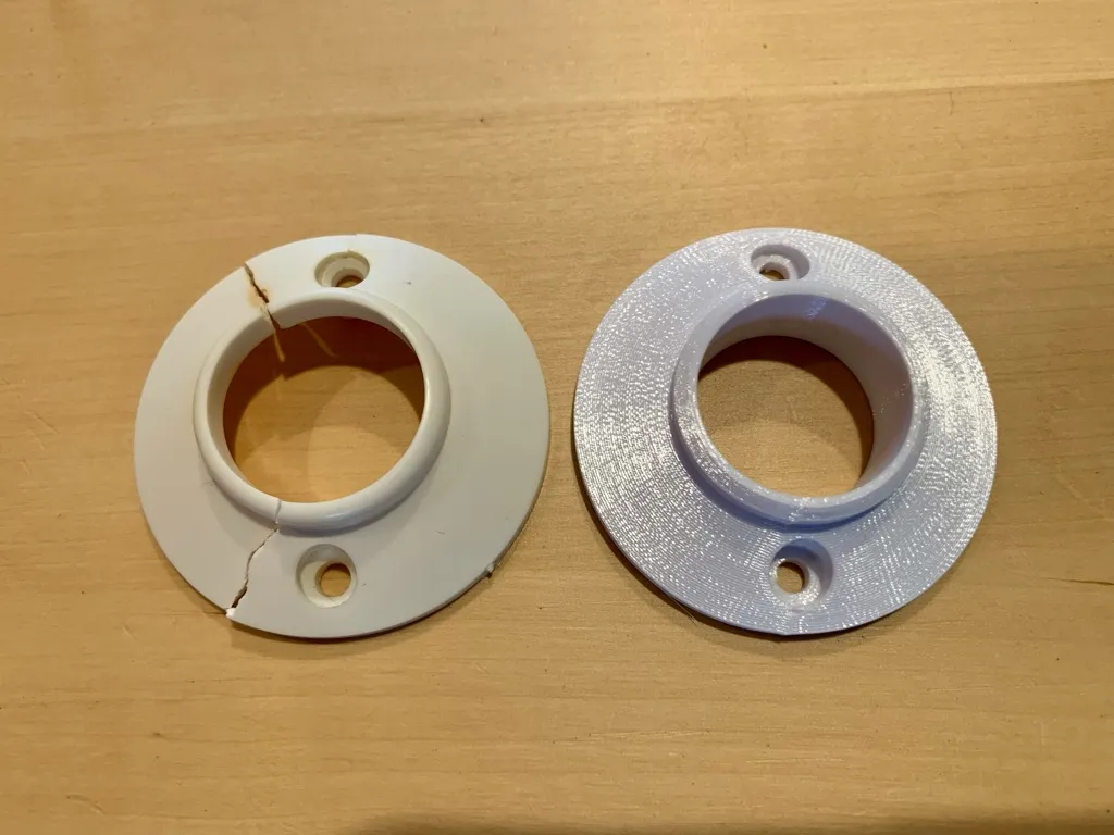 Ổ cắm thanh treo tủ quần áo thiết kế theo mẫu hỏng