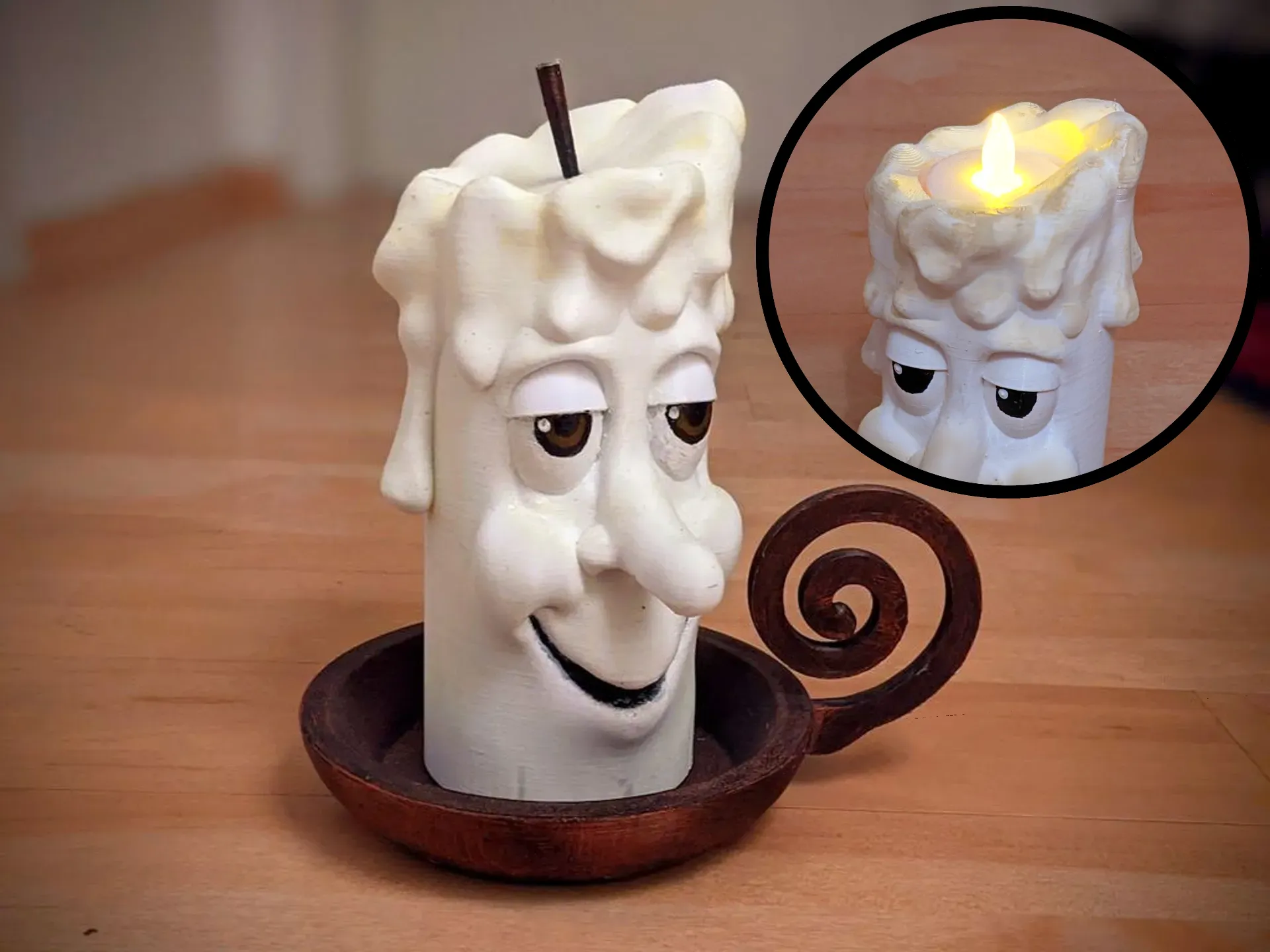 Nến Giáng Sinh Hoạt Hình Hài Hước (Số 1 trong 4)