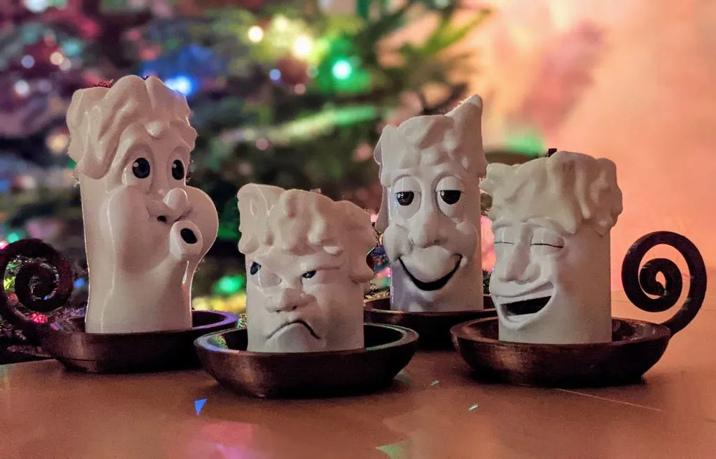 Nến Giáng Sinh Hoạt Hình Hài Hước (Số 1 trong 4)