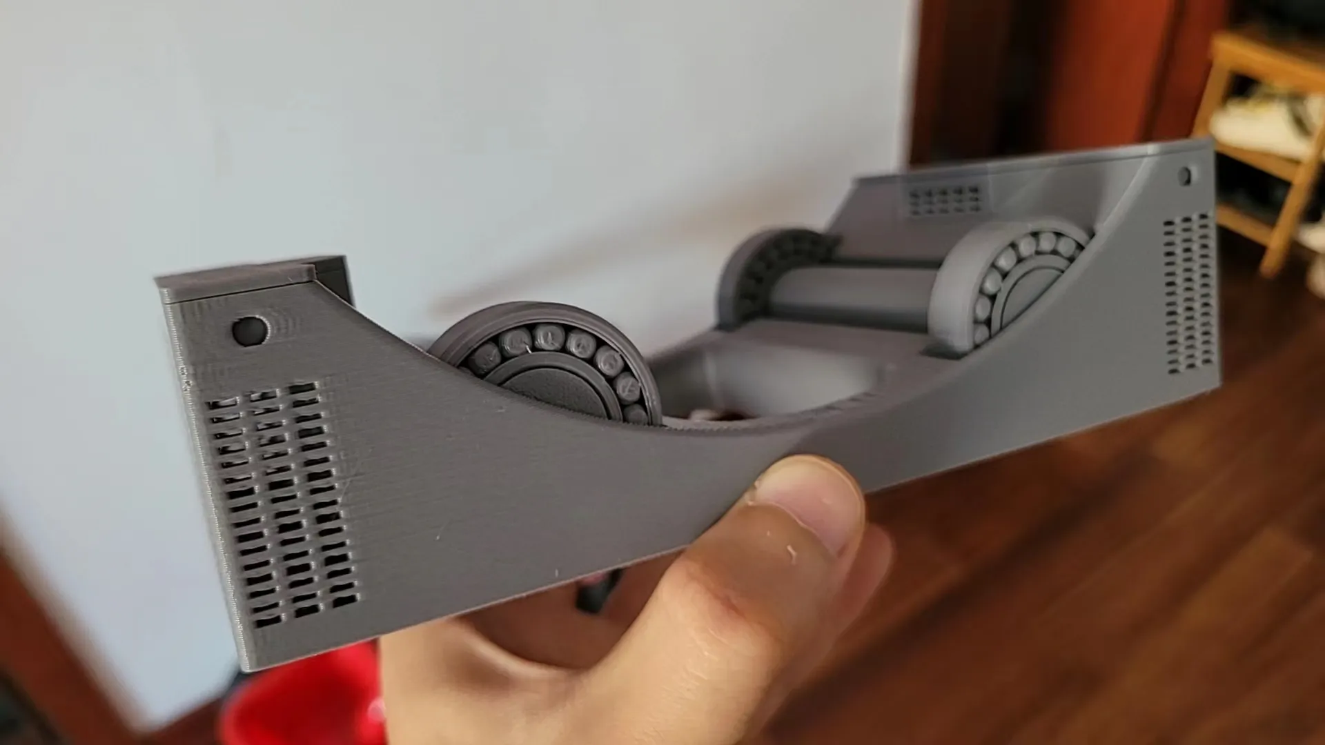 Thùng chứa hút ẩm in được với giá đỡ cuộn cho hộp gạo 5.8L