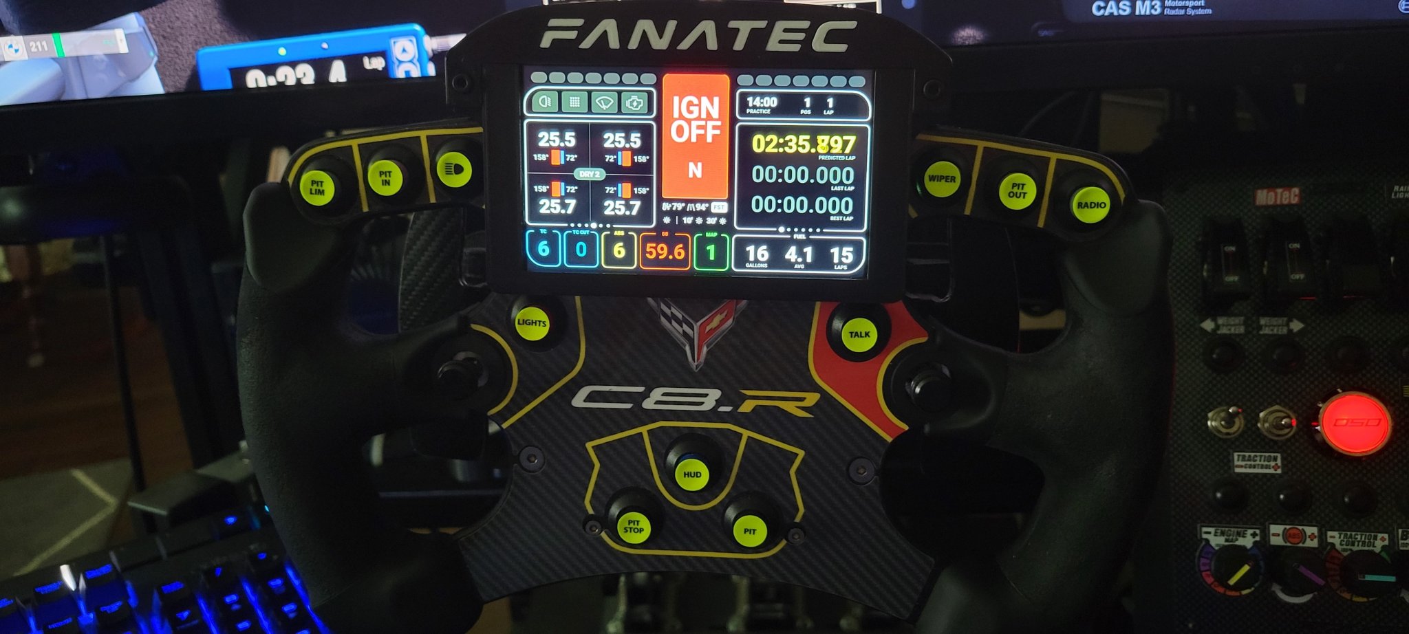 Giá đỡ màn hình 4.3" cho vô-lăng Fanatec Formula