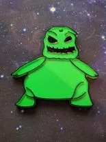 Móc khóa 2D ooige boogie với nền đen sắc nét