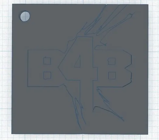 Móc chìa khóa lấy cảm hứng từ logo game Back 4 Blood