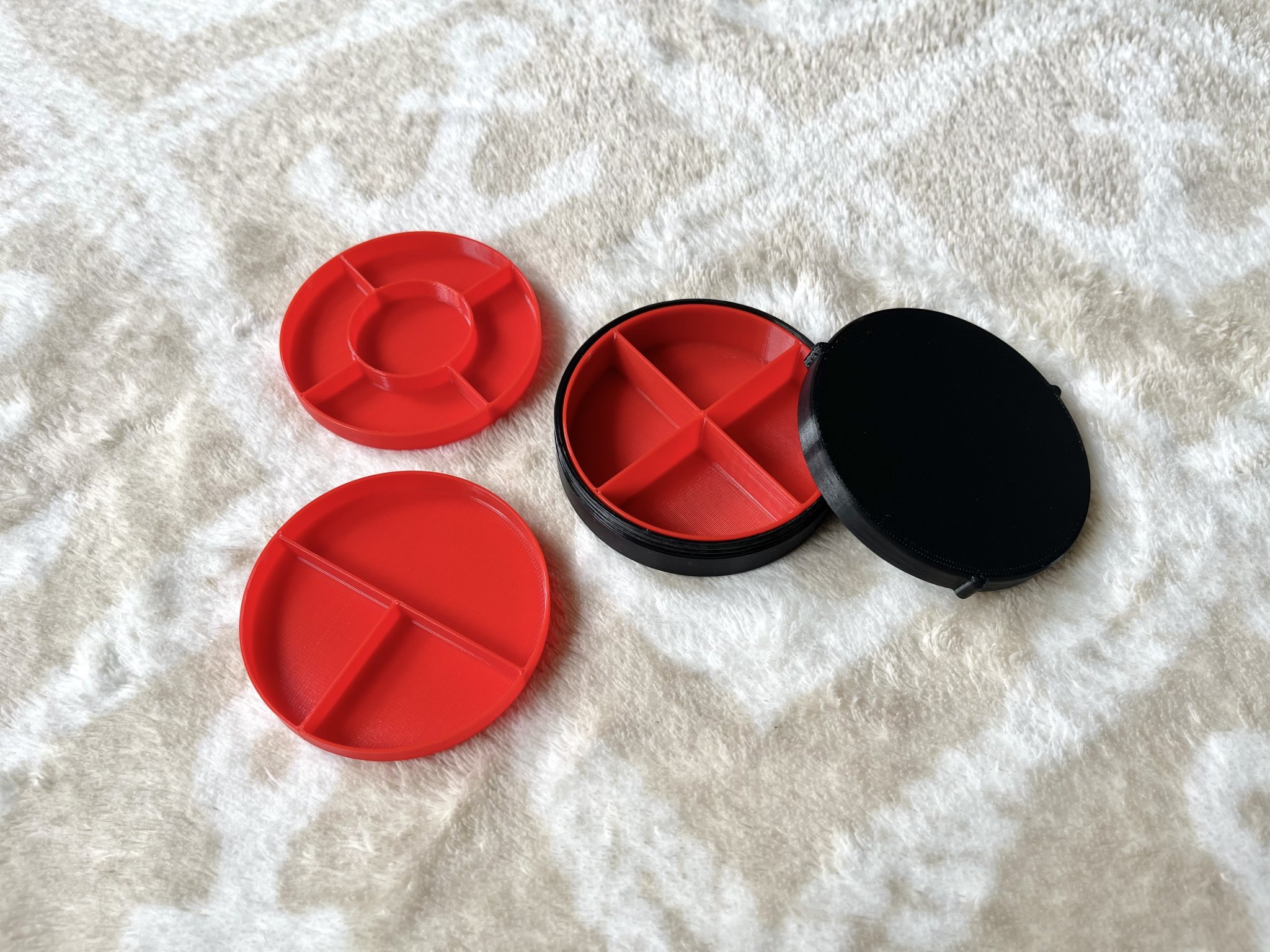 Hộp tổ chức lưu trữ với khay thay thế cho linh kiện nhỏ