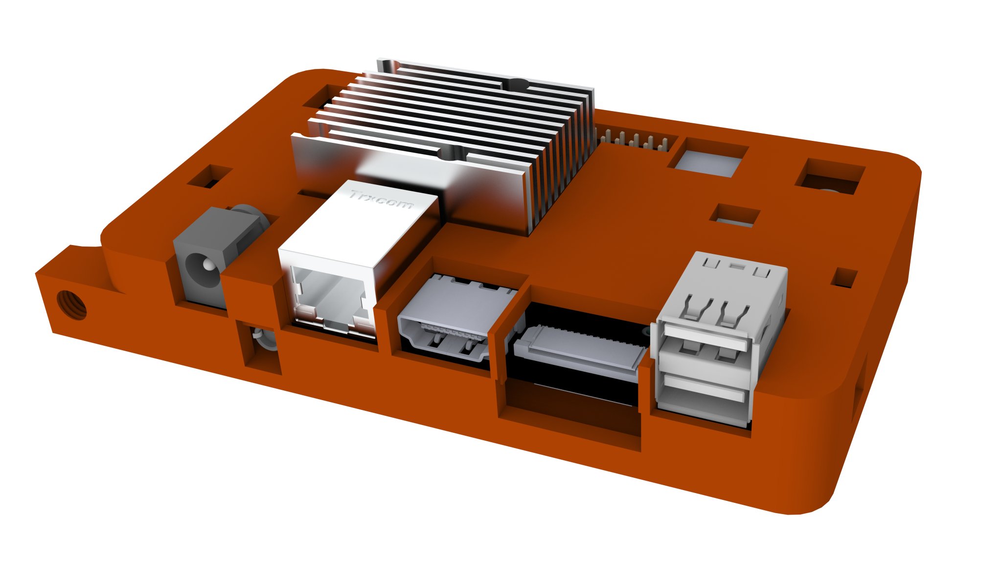 Vỏ bảo vệ cho mô-đun OAK-D CM4 với giá đỡ M6