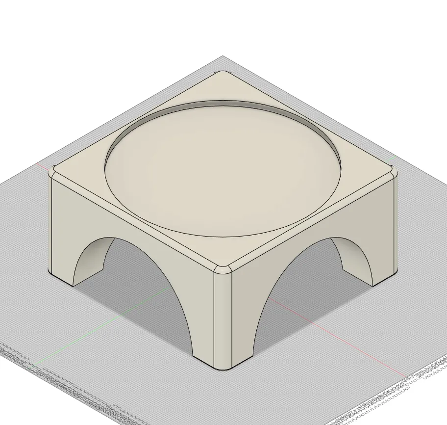 Giá đỡ cho bát nước chó đơn giản
