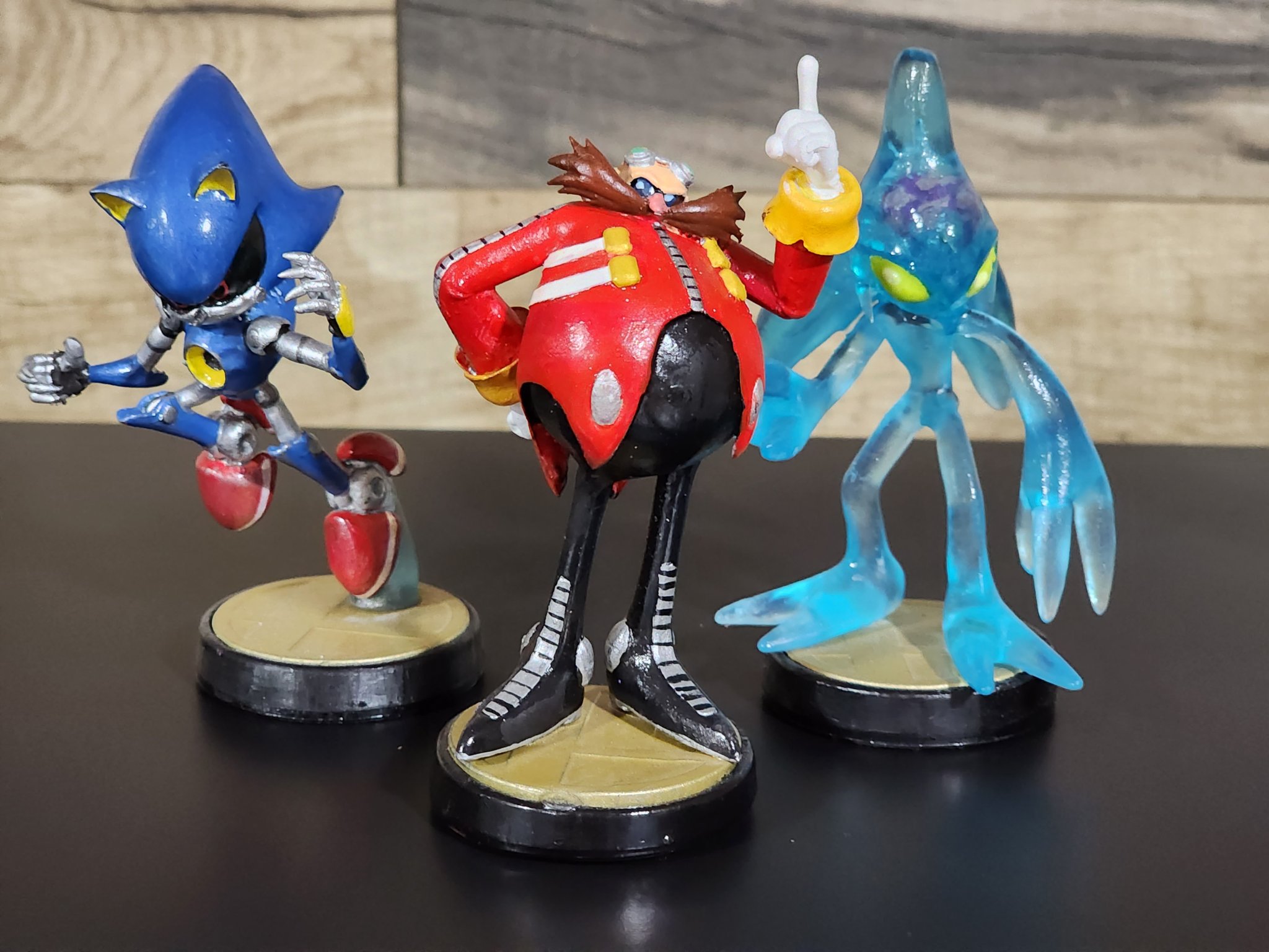 Bộ tượng nhân vật Eggman: Eggman, Metal Sonic, Infinite, E102-Gamma, ...