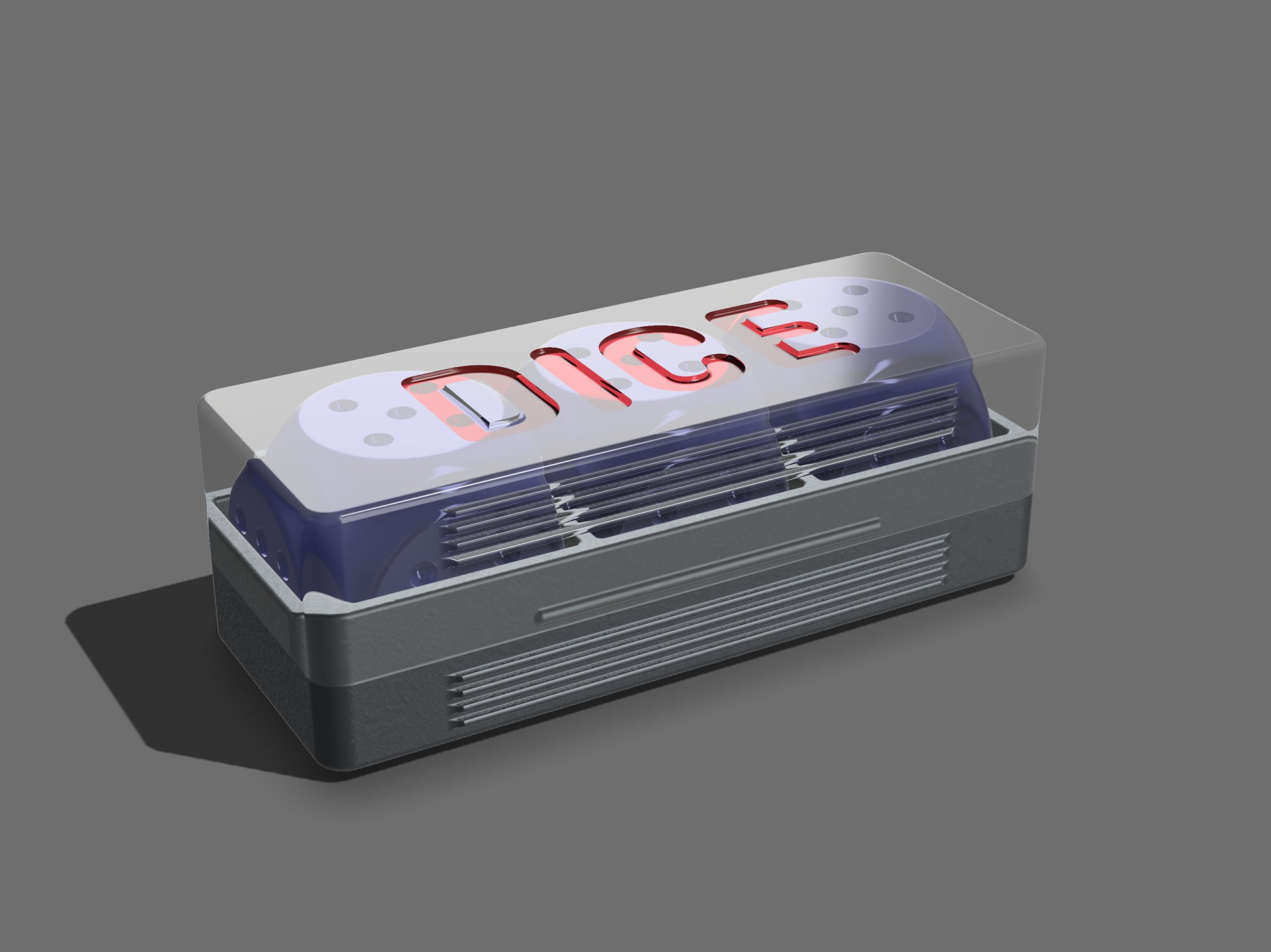 Hộp xúc xắc ba viên 6 mặt cho trò chơi bàn