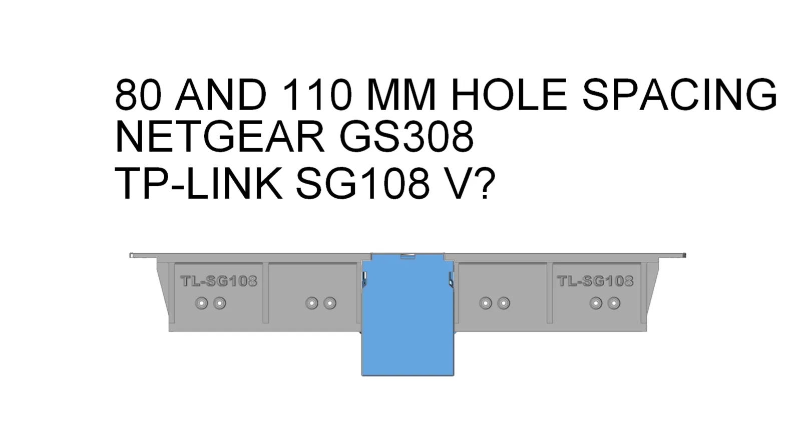 Giá đỡ relay 1U mô-đun cho switch TP-Link TL-SG108 hoặc Netgear GS308