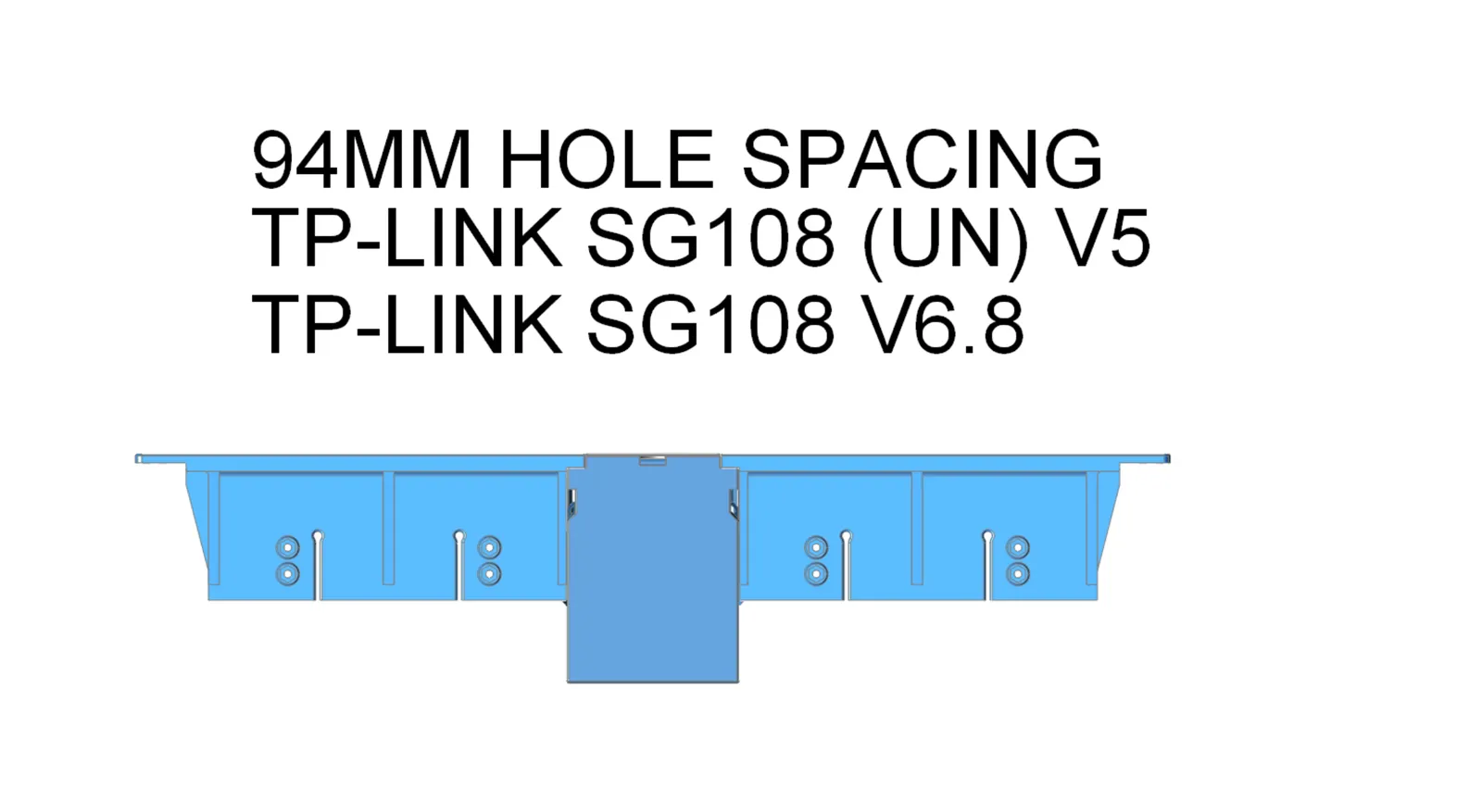 Giá đỡ relay 1U mô-đun cho switch TP-Link TL-SG108 hoặc Netgear GS308