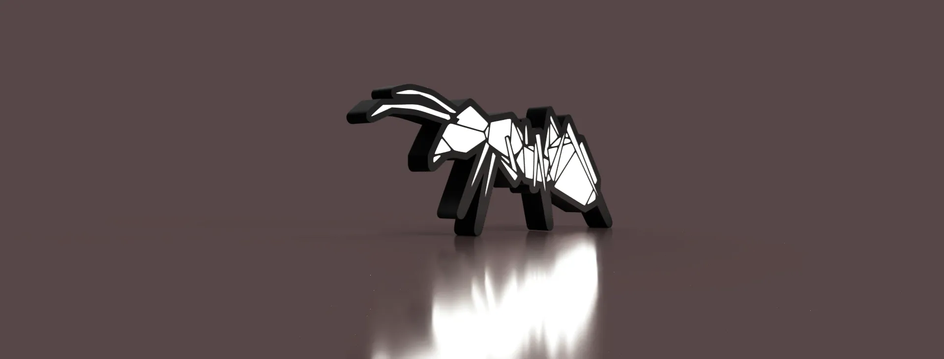 Đèn bàn hình con kiến bằng origami